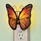 Collections Etc Monarch Butterfly Stained Glass design Night Light